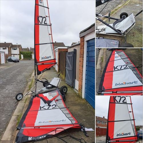 Pro V2 kart with 3m and 4m sails.