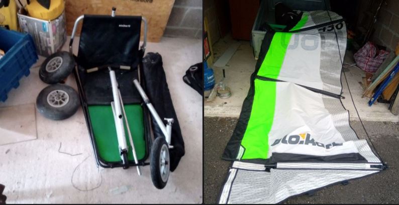 Early sport kart with a 3m sail