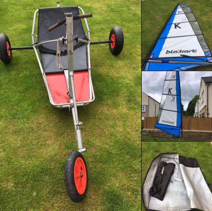 Early model Sport kart. But with much newer 4m sail