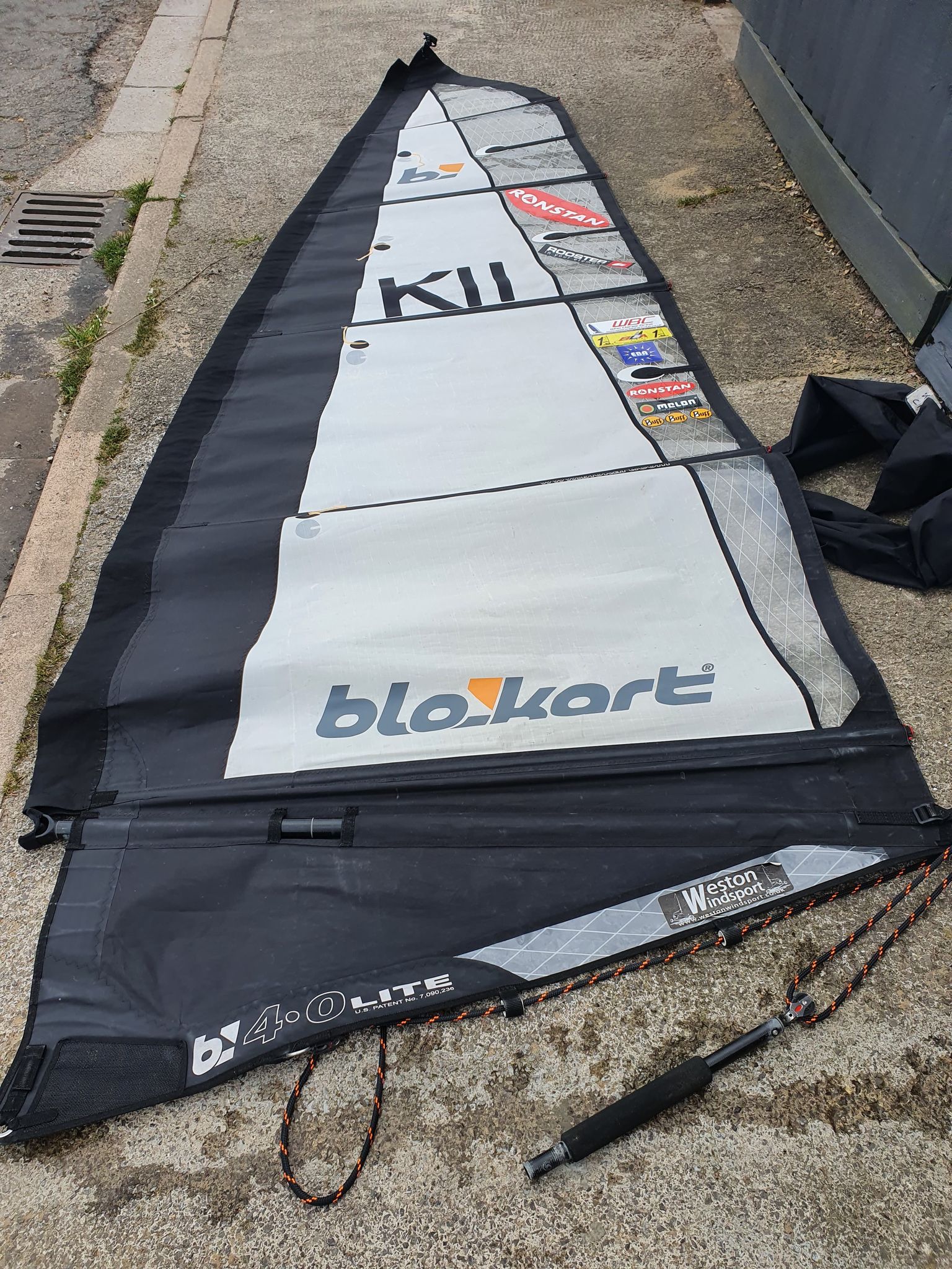 4m sail including perf batten tensioners